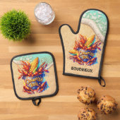 ザリガニ 鍋つかみ&鍋敷きセット (トップダウン)