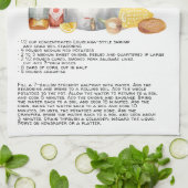 ザリザリがゆでる|レシピ手織りティータオル キッチンタオル (折り畳み)