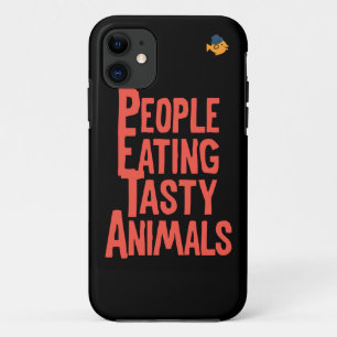 ザリザ食べ物チの動物iPhone iPhone 11 ケース