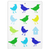 ザリス絵画チャリアによる着色鳥の数 クリップボード (裏面)