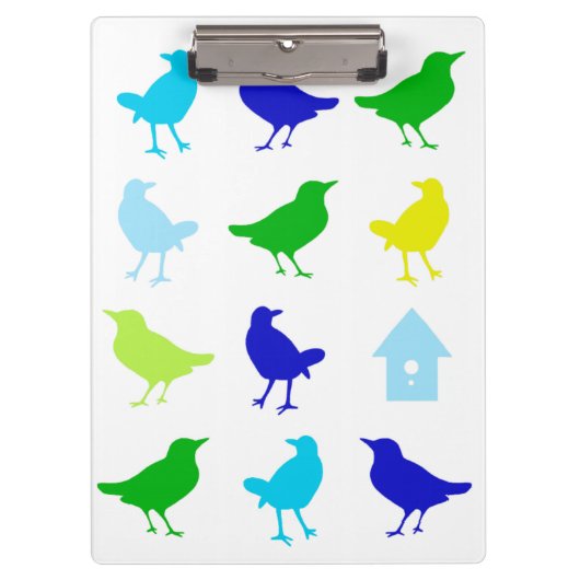 ザリス絵画チャリアによる着色鳥の数 クリップボード (正面)