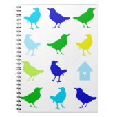 ザリス絵画チャリアによる着色鳥の数 ノートブック (正面)