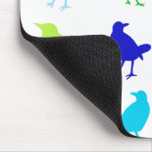 ザリス絵画チャリアによる着色鳥の数 マウスパッド (コーナー)