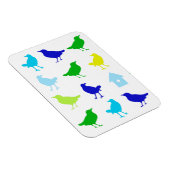 ザリス絵画チャリアによる着色鳥の数 マグネット (右側)