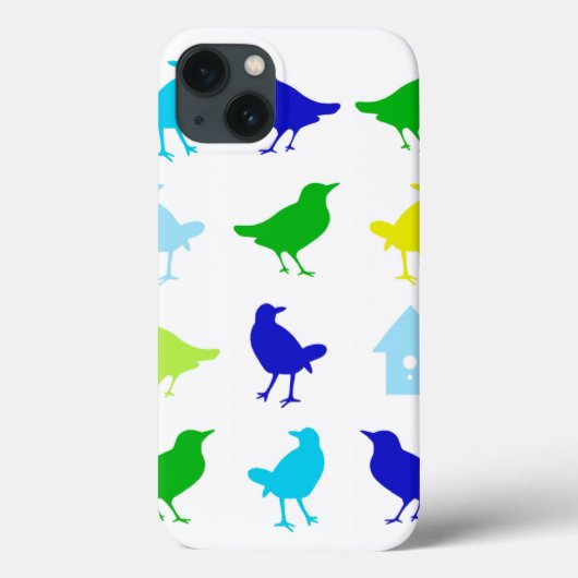 ザリス絵画チャリアによる着色鳥の数 Case-Mate iPhoneケース (裏面)