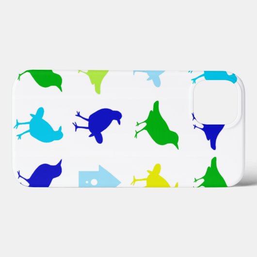 ザリス絵画チャリアによる着色鳥の数 Case-Mate iPhoneケース (裏面 (横))