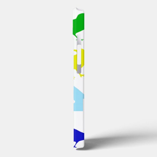 ザリス絵画チャリアによる着色鳥の数 Case-Mate iPhoneケース (裏面 / 左)