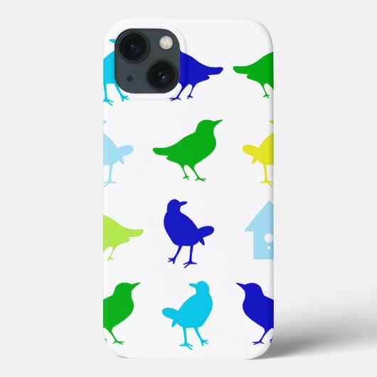 ザリス絵画チャリアによる着色鳥の数 Case-Mate iPhoneケース (裏面)