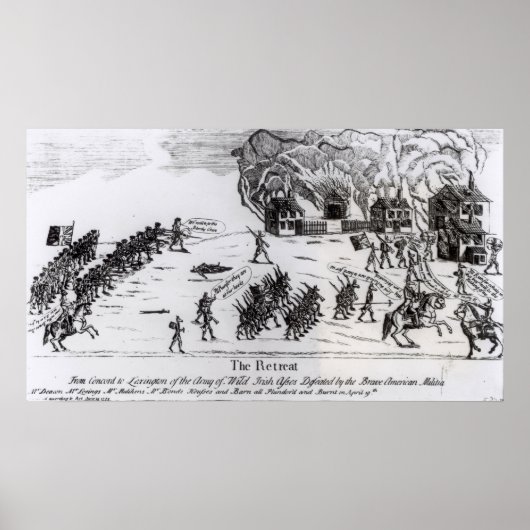 ザリトリート、1775年発行 ポスター (正面)