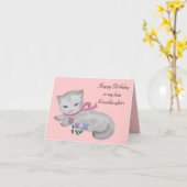 ザリトルキットン誕生日カード カード (黄色い花)