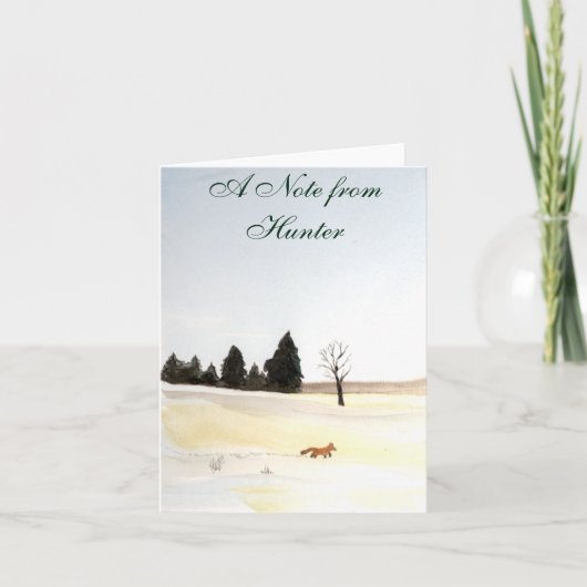 ザリトルキツネ ノートカード (正面)