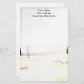 ザリトルキツネ 便箋 (正面/裏面)