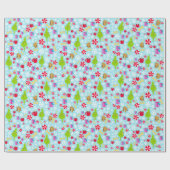 ザリトルグインチ | Blue Snowflake Christmas Patte ラッピングペーパー (フラット)