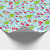 ザリトルグインチ | Blue Snowflake Christmas Patte ラッピングペーパー (角)