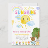 ザリトルサンシャインボホーレインボーファースト誕生日 招待状 (正面)