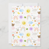 ザリトルサンシャインボホーレインボーファースト誕生日 招待状 (裏面)