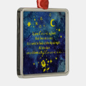 ザリトルプリンス引用文とフラワースターズオーナメント メタルオーナメント (右)