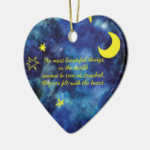 ザリトルプリンス引用文セラミックオーナメント セラミックオーナメント (左)