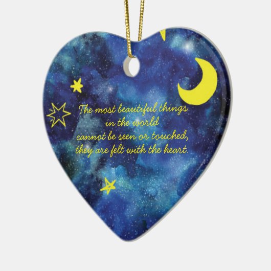 ザリトルプリンス引用文セラミックオーナメント セラミックオーナメント (左)