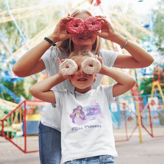 ザリトルマーメイドプリンセスかわいらし Tシャツ