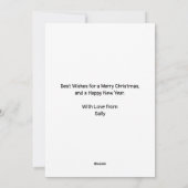 ザリトル小妖精や小人クリスマスカード シーズンカード (裏面)