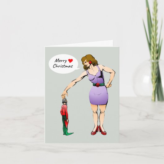 ザリトル小妖精や小人クリスマスカード シーズンカード (正面)