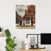 ザリトル通りバイヨハネス・フェルメール ポスター (ホームオフィス)