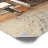 ザリトル通りバイヨハネス・フェルメール ポスター (角)