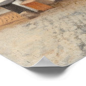 ザリトル通りバイヨハネス・フェルメール ポスター (角)