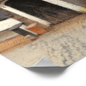 ザリトル通りバイヨハネス・フェルメール ポスター (角)