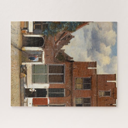 ザリトル通り、デルフトの家並み ジグソーパズル (横)