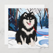 ザリバーの上フィンランドのラプファンミニプリントカード シーズンカード (正面/裏面)