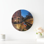 ザリバーウォークアットダスクインダウンタウンサンアントニオ2 ラージ壁時計 (ホーム)