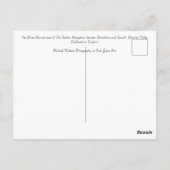 ザリバーチャーネットチェドトン（犬）スタッフォード ポストカード (裏面)