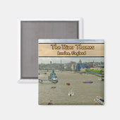 ザリバーテムズロンドンイングランド マグネット (正面/裏面)