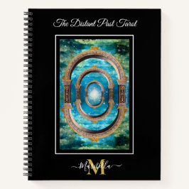 ザリモート過去タロットデッキカードバックモノグラム ノートブック