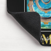 ザリモート過去タロットデッキカードバックモノグラムNo マウスパッド (コーナー)