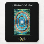 ザリモート過去タロットデッキカードバックモノグラムNo マウスパッド (正面)