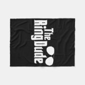 ザリングや輪ドゥドボウタイリングや輪ベアラズグルームベ結婚ス フリースブランケット (正面(横))