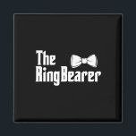 ザリングや輪ベアラボウタイリングや輪ダデ結婚の新郎ブリ マグネット<br><div class="desc">ザリングや輪ベアラボウタイリングや輪ダデ結婚の新郎新婦</div>