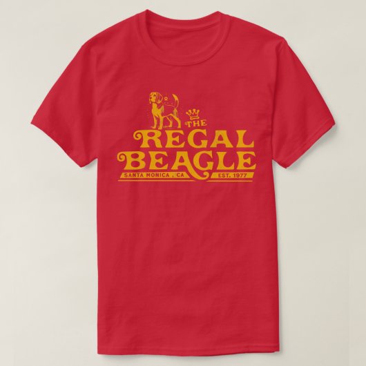 ザリーガルビーグルサンタモニカCA Tシャツ (デザイン正面)