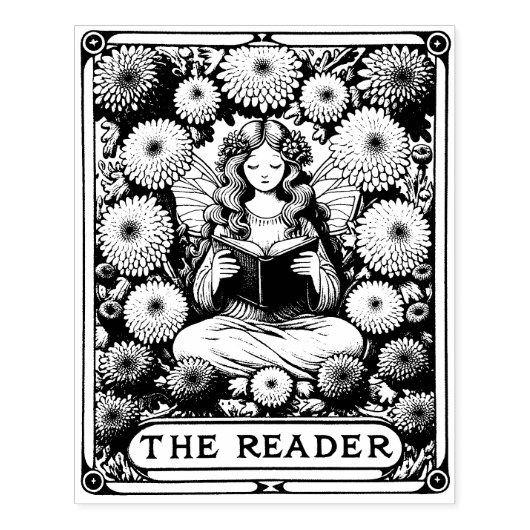 ザリーダータロットカード妖精 ラバースタンプ (インプリント)