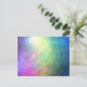 ザリーニーレインボー抽象芸術 ポストカード (スタンド正面)