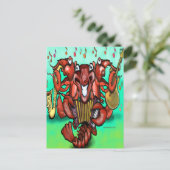 ザルガイ・バンド ポストカード (スタンド正面)