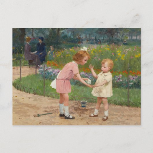 ザルクセンブルク庭園 | ビクトル・ガブリエル・ギルバート ポストカード (正面)