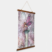 ザルックアウトフェアリーファンタジーアートバイモリー・ハリソン 吊り下げ型タペストリー (傾斜あり)