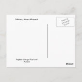 ザルツブルクのモーツァルトの記念物 ポストカード (裏面)