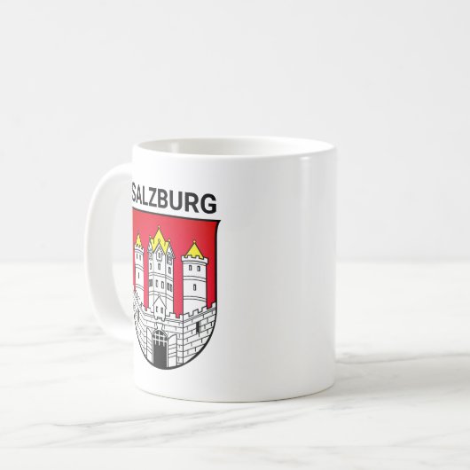 ザルツブルクの紋章 – オーストリア コーヒーマグカップ (正面左)