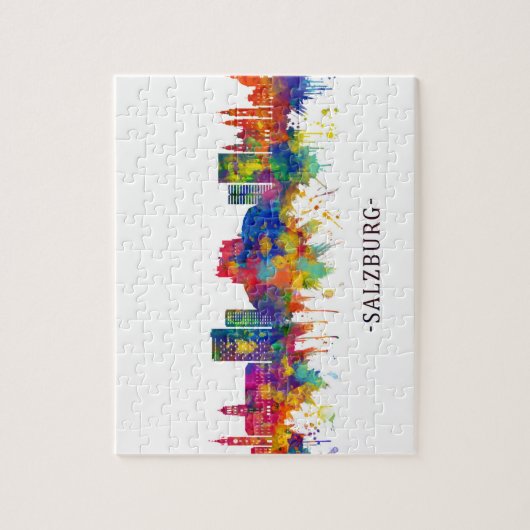 ザルツブルクオーストリアスカイライン ジグソーパズル (縦)