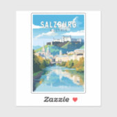 ザルツブルクオーストリアトラベルアートヴィンテージ シール (シート)